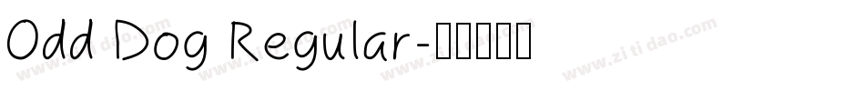 Odd Dog Regular字体转换